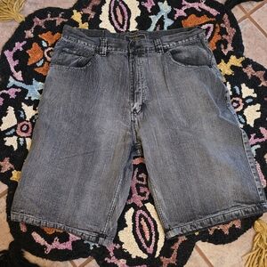 🔥🔥 Y2K Style Baggy Men's Halifax Gray Denim Shorts🔥🔥 Size 38